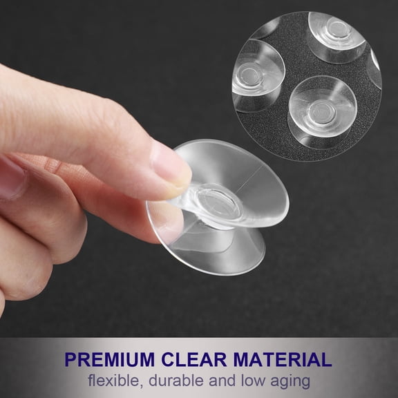 CRILSTYLEO Double Suction Cups Heavy Duty Clear Pvc 10Pcs For Securing Items