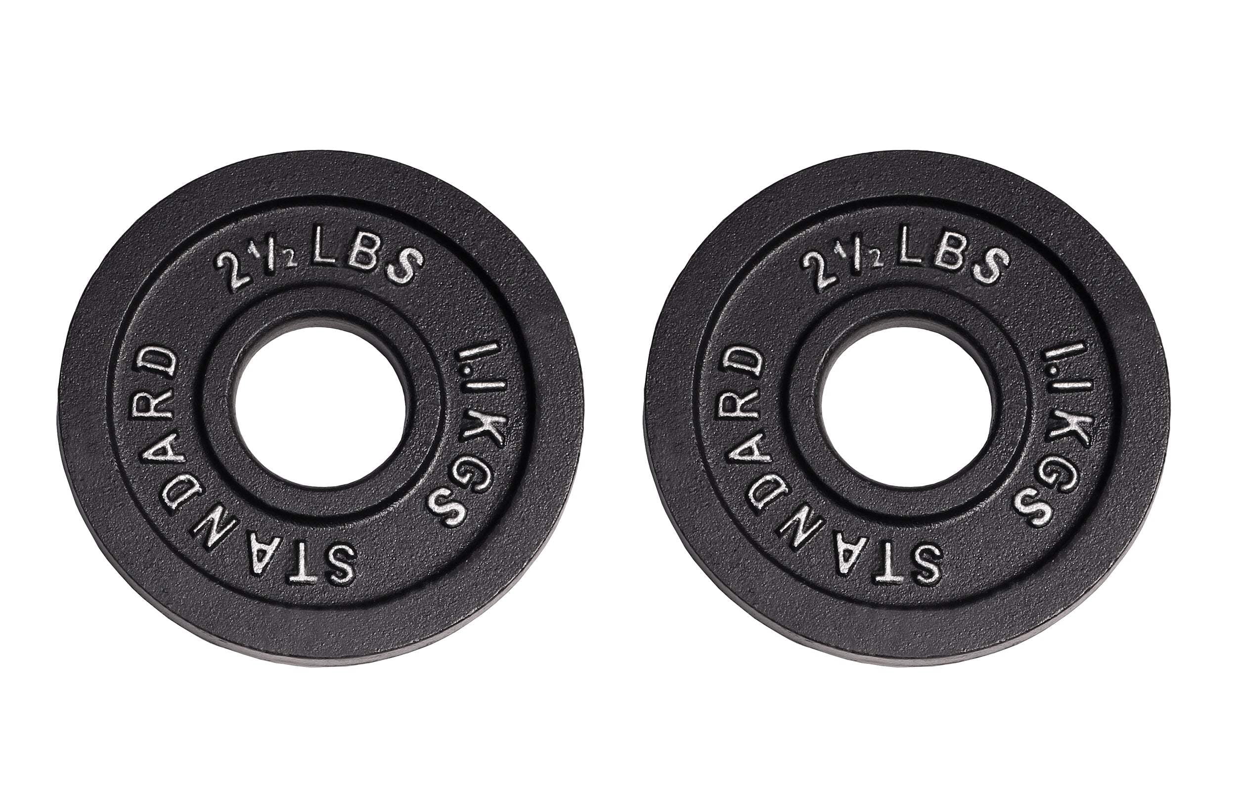 Deltech Fitness Pair 2-1/2 lb Olympic Plates Model #OP-0025, Cast Iron