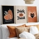 thumbnail image 2 of Póster de truco o trato de Halloween, impresión artística de gato escalofriante, pintura en lienzo de calabaza, imagen de pared Vintage de otoño, decoración de sala de estar, 2 of 4