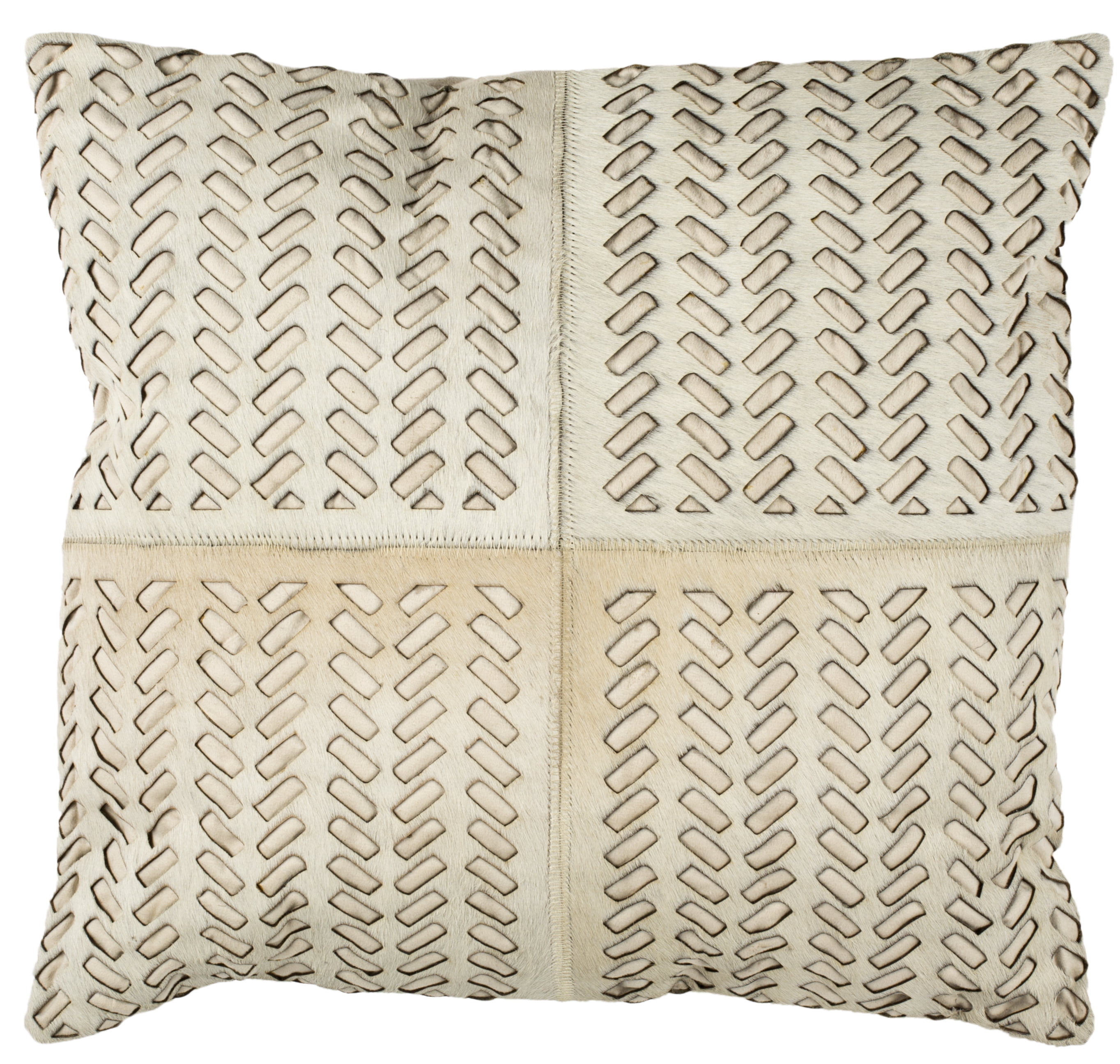 Safavieh Dash Cowhide Geometric Pillow