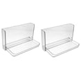 thumbnail image 4 of Masteelf 2pcs Wall-mounted Storage Rack Floating Shelves Adhesive Storage Stand Home Storage Holder, 4 of 8