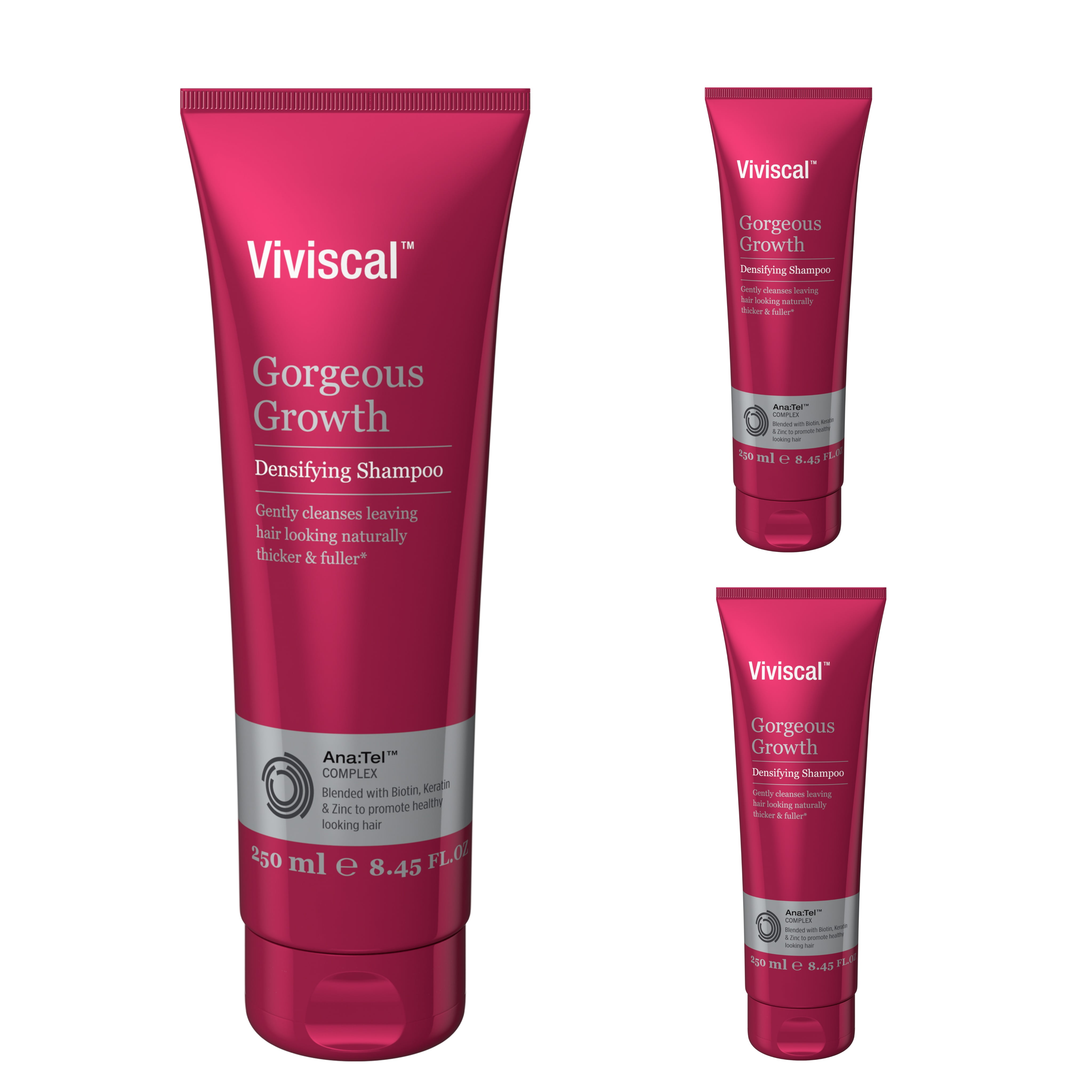 3 Pack Viviscal Gorgeous Growth Densifying Shampoo 8 45 Ounces Each Walmart Com