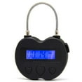 thumbnail image 2 of 2X Smart Time Lock LCD Display Time Lock USB Rechargeable Temporary Padlock Travel Electronic Black, 2 of 6