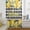 Black White, variant on Yellow Lemons Sheer Curtains 45 Inches Long for Living Room/Bedroom, Summer Fruits Leaves Botanical Buffalo Plaid Rod Pocket Voile Kitchen Curtains & Drapes Window Treatment 1 Panel, 52"W x 45"L