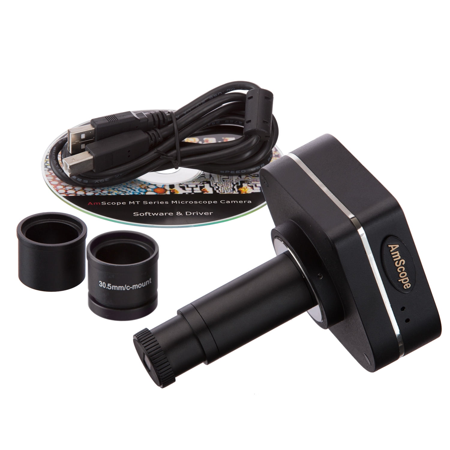 AmScope 1.3MP Super CMOS Fluorescent Microscope Camera + Calibration