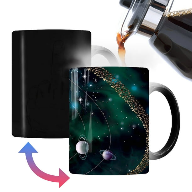 Taza De Café De Cerámica Que Cambia De Color Con Foto Taza De Café De Cerámica Personalizada Creativa Taza De Té Termocrómica Sensible Al Calor Hombres Y Mujeres Divertidos Muyoka Hogar