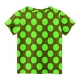 thumbnail image 5 of NAISIBABY Girls Polka Dots T-Shirt, 2026 Summer Short Sleeve Crewneck Kids Casual Fashion Tee Green 11T, 5 of 5