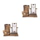 thumbnail image 1 of Billuyoard Retro Style Pencil Holder Hourglass Sand Sandglass Timer Table Birthday Cobre 2Conjunto, 1 of 6
