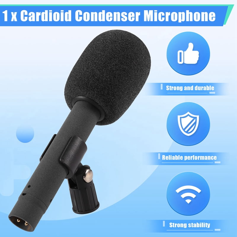 Cardioid Condenser Microphone for News Anchors, Conferences, Stage and Choirs with Interchangeable Capsule