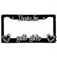 thumbnail image 1 of Black License Plate Frame Decorative License Brake for Goth Girls Auto Plate Frame Portable for Car Lover, 1 of 8