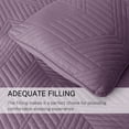 thumbnail image 6 of Exclusivo Mezcla Ultrasonic King Quilt Bedding Set, Lightweight Dusty Lavender Bedspreads Soft Modern Geometric Coverlet Set for All Seasons (1 Quilt and 2 Pillow Shams), 6 of 7