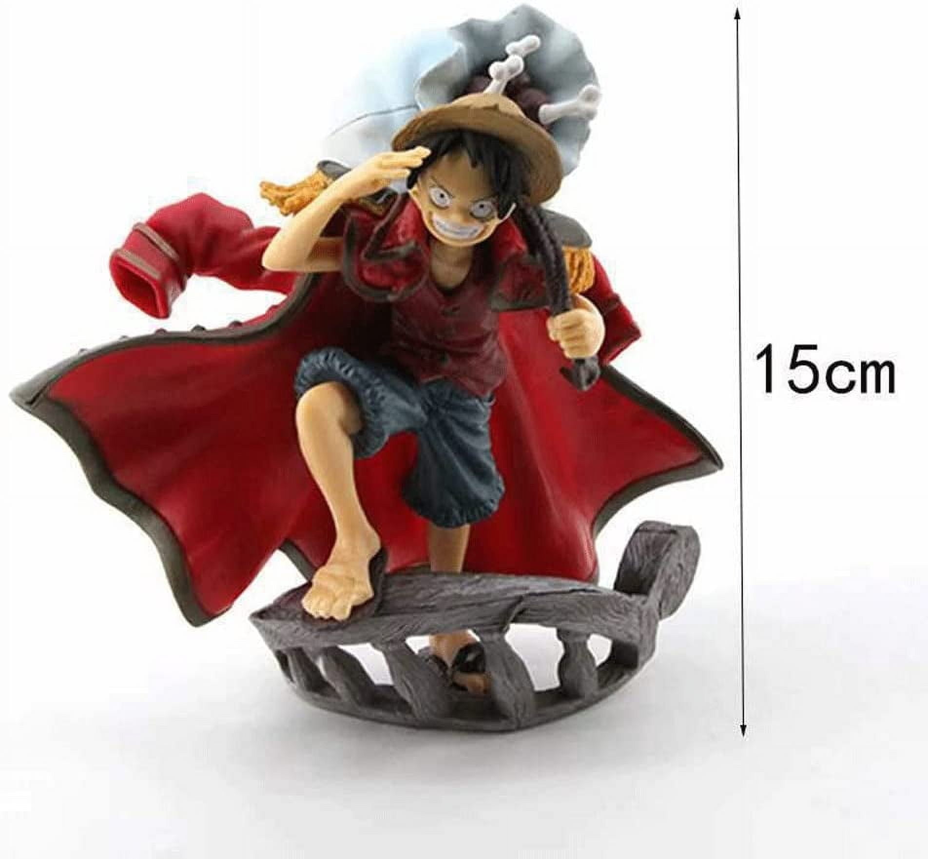 New Monkey·D·Luffy 15cm/5.9inch The Top War Shape Character Anime Statue Figure Desktop Ornament Popular Decorations Fan Souvenirs Creative Gift Collection