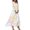 Light Blue, variant on Floral Print Women's 3/4 Sleeve V Neck A Line Maxi Dress Soft Beach Dress for Summer Casual Wear and Outdoor Gatherings, Size S-2XL