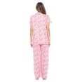 thumbnail image 4 of Casual Nights Women's Short Sleeve Floral Pajama Set, 4 of 5