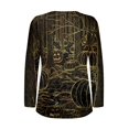 thumbnail image 4 of Long Sleeve Shirts For Women Halloween Pattern Print Graphic Tees Blouses Casual Plus Size Basic Tops Pullover, 4 of 5