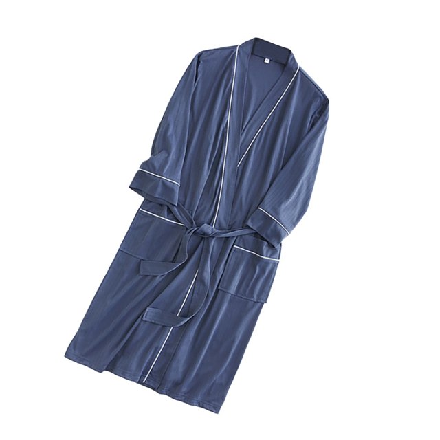 Toystoory Kimono de algodón Ajustable Respetuoso con la piel Transpirable Conveniente larga Ligera Albornoz para baño Accesorios de baño Tipo 1 Toystoory HA027650-01