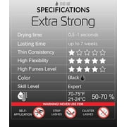 Stacy Lash Extra Strong Adhesive (0.17 fl.oz / 5 ml) / Black Cyanoacrylate Eyelash Extension Glue / Strong and Fast Drying Formula / Professional Use Only
