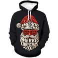 thumbnail image 2 of Rebaike Santa Face Christmas Hoodie for Men Women, Funny Holiday Pullover Sweatshirt with Beard Glasses Graphic, Ugly Xmas Party Unisex Winter Casual Hoodie Gift, 2 of 8