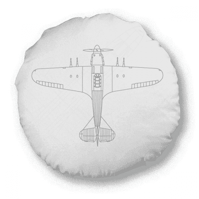 Aircraft Military Technology Round Throw Pillow Home Decoration Cushion