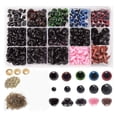 thumbnail image 1 of 572 piezas de ojos y narices de plástico para muñecas, juguetes artesanales de ojos de oso de colores, narices de botones de animales de crochet, varios colores y tamaños (6, 1 of 5