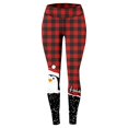 thumbnail image 3 of Leggings de cintura alta Gibobby Impresión digital 3D Navidad Pantalones para Yoga Correr Gimnasio Blanco S, 3 of 4