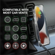 Scosche MQ5WDV2-1 MagicMount MagSafe 15W Wireless Charger Window/Dash/Vent Compatible w/ Qi Devices