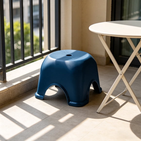 Dvkptbk Tabouret pour Toilette Tabouret Bas avec Base Antidérapante Stabilité Accrue pour Utilisation dans la Salle de Bain Élégant pour Salon et Douche