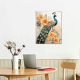 thumbnail image 2 of JRXY Canvas Prints Wall Art Framed Picture Painting of Colorful Peacock for Home Decoration - Single Panel for Living Room Wall Decor, 16x20 inch 16x20 in, 2 of 4