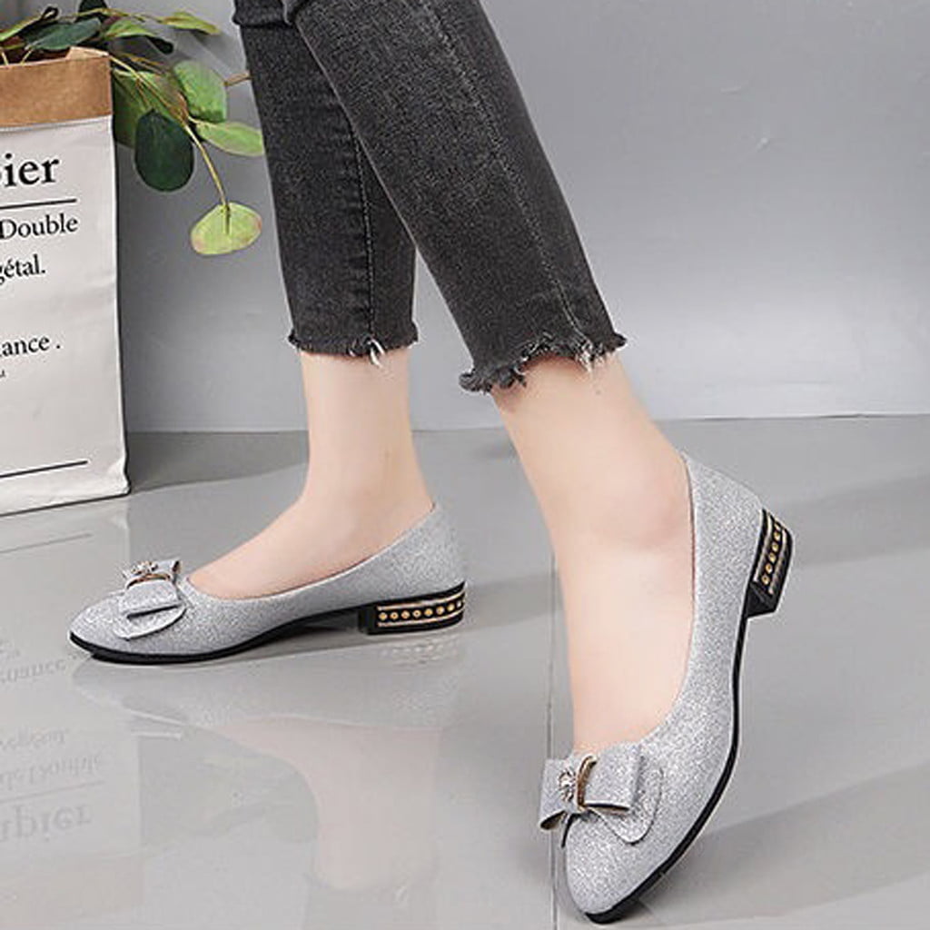 Genuine Leather Shoes Women Butterfly-Knot Loafers Women Flats Ballet Autumn Winter Casual Flat Shoes Womans Beige 