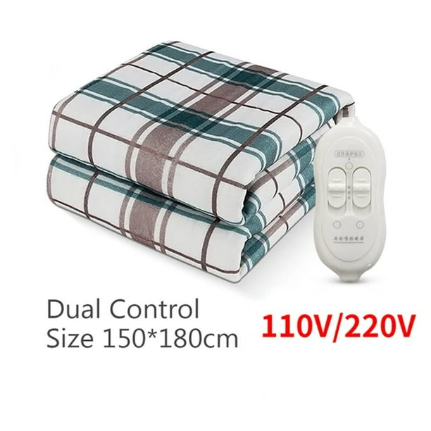 Manta eléctrica más gruesa de 220/110V, termostato automático, doble calentamiento en invierno, colchón de cama, alfombras eléctricas calentadas, calentador de alfombrilla