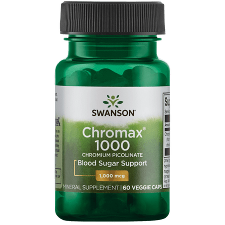 Swanson Chromax 1000 Chromium Picolinate 1,000 mcg 60 Veg