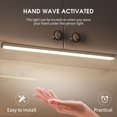 thumbnail image 3 of Under Cabinet Lighting Hand Wave Activated DIY Stick-on Under Counter Lighting Wall-mounted Magnet USB Light Bar Motion Sensor Night Light for Closets Kitchen Stairs Cupboard, 3 of 4