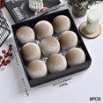 thumbnail image 2 of 9 Pcs Velvet Christmas Balls Ornaments, 3.15 Inch Velvet Balls with Decorative Rhinestones Christmas Hanging Ornament for Xmas Tree, Wreaths, Fireplace, Windows, 2 of 3