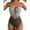 C-Green Color Block, variant on One Piece Swimsuit for Women Tummy Control Ring Linked Monokini Bathing Suit Cutout Swim Suit