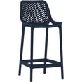 thumbnail image 2 of Meridian Furniture Mykonos Tabouret de Patio Extérieur Bleu Marine (Ensemble de 4), 2 of 8