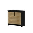 thumbnail image 4 of Tcbosik Storage Dresser with 4 Rattan Drawers for Bedroom, Chest of Drawers for Entryway, Black, 4 of 9