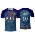 thumbnail image 6 of P.X.G Blue Lock Japanese Anime Jersey Football Uniform No.9 Rin Shidou Cosplay T Shirts Men's And Women's Casual Sports Tops, 6 of 16