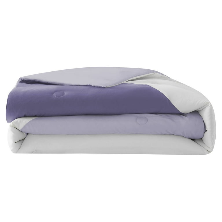 Serta So Soft 3-Piece Lilac Reversible Comforter Set, Full/Queen