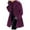 Purple, variant on Kaprioy Womens Blend Coat Single Breasted Trench Jackets with Hood Winter Wool Coat Casual Warm Slim Long Overcoat Outwear Grey, XL
