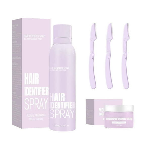 1 Pce Vaporisateur Identifiant pour Cheveux pour le Rasage du Visage, Vaporisateur d'Identification des Poils du Corps et de la Peau avec Rasoirs, Vaporisateur Identifiant pour Cheveux pour Dermaplaning du Visage, Outil de Dermaplaning pour Femmes pour le Visage
