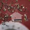 thumbnail image 3 of sruoe Bird Feeder, Hanging Bird Feeder Tray, Bird Houses Feeders Outdoor, Cardinal Bird Feeder, Hopper Feeder, Small Large Bowl Wild Bird Feeders for Garden Decor, Acrylic, 3 of 6