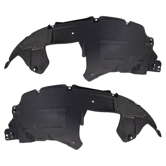 TRQ Inner Fender Liner Set Compatible with 2016-2018 Honda HR-V BDA14622