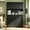 Black, variant on Fluted Kitchen Pantry Cabinet with Countertop & Built-In Charging Station,Freestanding Storage Cabinet with 2 Drawers & Adjustable Shelves