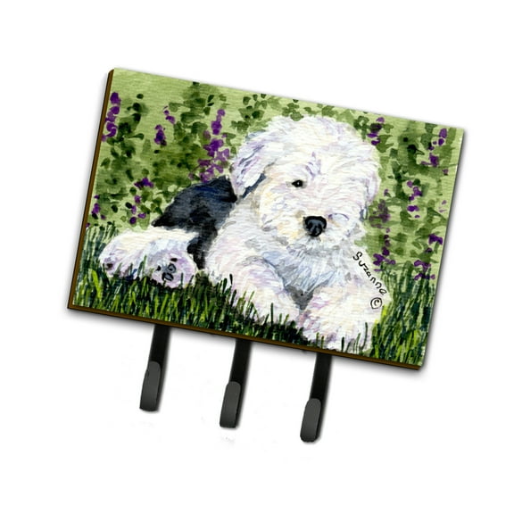 Carolines Treasures SS8840TH68 Old English Sheepdog Leash Holder or Key Hook, Large, Multicolor