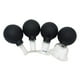 thumbnail image 1 of Juego de 4 ventosas de silicona para masaje facial Negro, 1 of 9