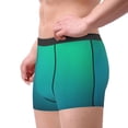 thumbnail image 2 of Fotbe Green Turquoise Teal Calzoncillos Tipo Boxer con Bolsa de Soporte Total para Hombre, X-Temp Fresco, Transpirable y de Secado Rápido-Small, 2 of 5
