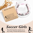 thumbnail image 4 of Women's Soccer Bracelet Perfect for daughters, friends, nieces, and granddaughters Birthday/Christmas/Thanksgiving gift, 4 of 5