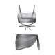 thumbnail image 5 of Sujetador Deportivo Traje de Baño Superior de Dos Piezas Bikini Gradiente Traje de Baño Deportivo Sexy de Tres Piezas, 5 of 8