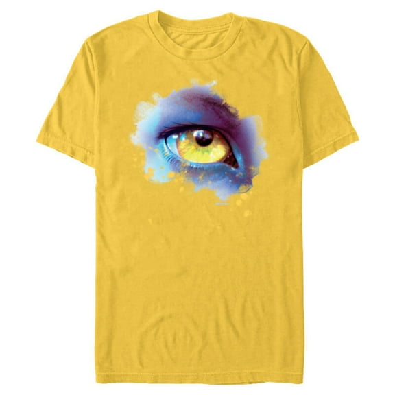 Avatar: The Way of Water Na’vi Golden Eye Watercolor - Short Sleeve Blended T-Shirt for Adults - Customized-Yellow