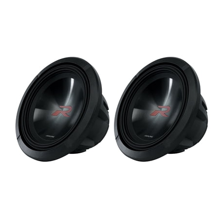 (2) Alpine Type-R R2-W12D4 12" 750w RMS Dual 4-Ohm Car Subwoofers Subs R2W12D4